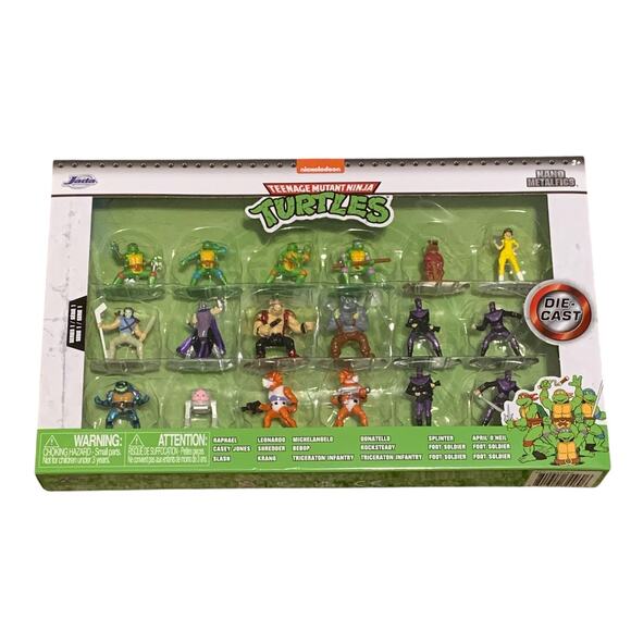 Teenage Mutant Ninja Turtles Nano Metal 18-Pack Series 1 Die-cast Figures New - Picture 1 of 6